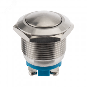 Кнопка антивандальная d19 Б/Фикс (2с винт) (ON)-OFF сфера (PBS-28В, A19-A2) (в упак. 1шт.) 06-0357-B