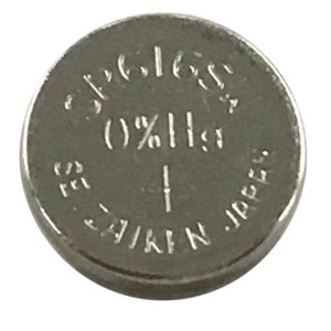 SR616SW, Плоская круглая батарея 0% Hg Low Drain 1.55V; 16mAh