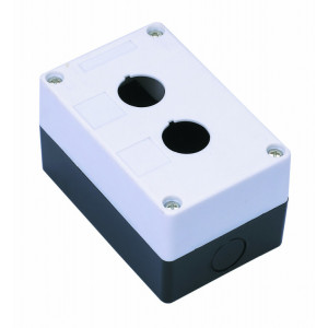 Пост кнопочный 2-м КП-101 d22мм с кабел. вводом для устройств сигнализации и управления пластик. бел. 25502DEK
