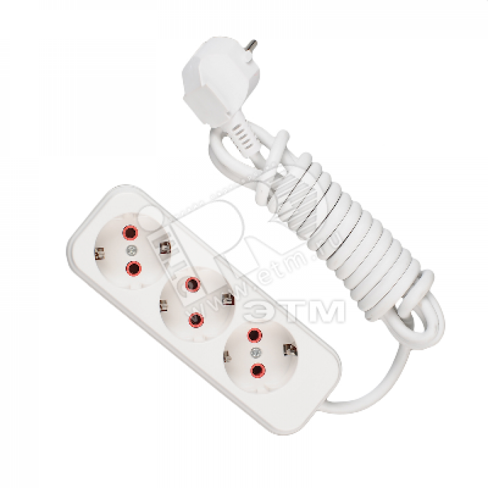 Изображение товара Удлинитель Lezard 3 поста 3 метра 16A IP20 Белый