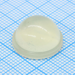 RF-6016, Круглая полиуретановая ножка прозрачного цвета на клеевой основе 3M