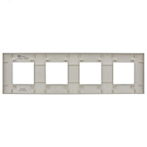 SKANDY Рамка 4-местная SK-F04S серебряный IEK SK-M42-K23