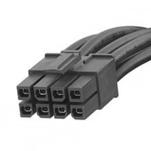 45136-0801, Шнуры питания для постоянного тока Mega-Fit CABLE ASSY 8CKT DR 150MM BLK