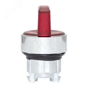 Исполнительный механизм переключателя ХB4 красный на 3 положения возвратный без фиксации, с подсветкой с короткой ручкой PROxima XB4BD3L-R