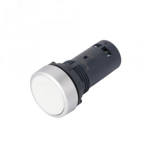 Кнопка SB7 моноблочная 22мм белая с возвратом, металл, 1НО, IP65 SB7EA11