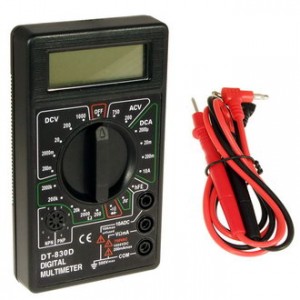 DT830D, Мультиметр цифровой XTL TECH DT830D, цвет корпуса - черный