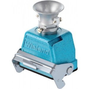 Крышка разъема Ex 70.372.0636.1, Крышка разъема на кабель, типоразмер 6B, взрывозащита, с уплотнителем, 1 отверстие с резьбой для кабельных вводов M20x1,5, с верхним расположением, с одной защелкой, материал корпуса: цинковый сплав