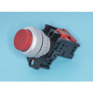 TN2BAR-1B, Кнопка управления выступающая, с фиксацией, d 30 мм, НЗ, красная