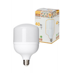 Лампа светодиодная T-40 Вт-230 В-4000 К–E27 (114x183 мм) Народная SQ0340-1644