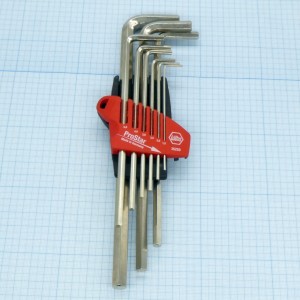 Набор шестигранников 352 S9, Набор шестигранных штифтовых ключей в держателе (9штук)