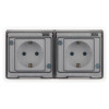 Розетка Эксперт 11-2524-01 2х2P+E гориз. IP55 шторки 16А-250В СУ бел. Эра Б0063254