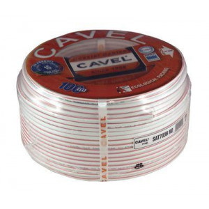 Кабель коаксиальный SAT 703 B, Cu/Al/CuSn, 75%, 75Ом, 100м, INDOOR, белый, в бухте 100м