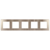 Рамка для розеток и выключателей Серия 12 12-5105-04 на 5 постов, Сатин, шампань Б0052542