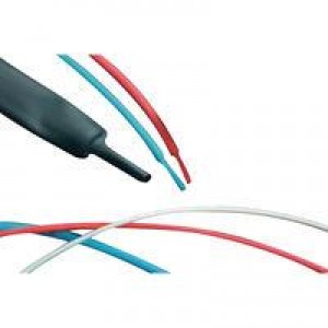 495918, Термоусадочные трубки и оплетка 3:1 Heat Shrink Tubing:Polyolefin Red, 0.236in x 0.025in Wall:75M/Roll