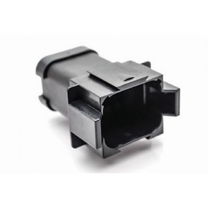 AT04-08PA-MMBLK, Автомобильные разъемы 8 Pin Recp Key Pos A w/EndCp RdDia Sl BLK
