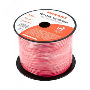 Провод ПГВА 1х1,50мм2, красный, бухта 100м