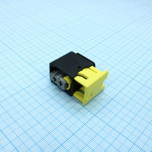 2-1418483-1, Корпус разъема 2 контакта шаг 6 мм монтаж на кабель автомобильного применения коробка