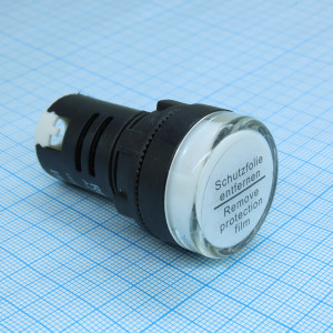 AD22-230 В белая, Лампа индикаторная LED 220В D22