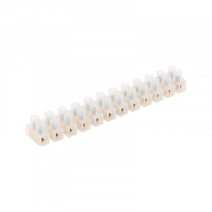 Клеммная колодка винтовая КВ-6 (2,5-6мм) 07-5006, 6 A, пoлиэтилен белый (ЗВИ)