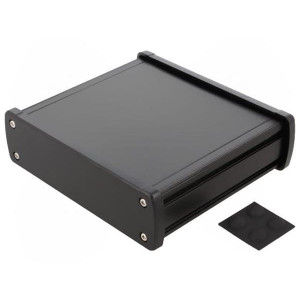 ALUG706BK120, Алюминиевый черный корпус с черными торцевыми панелями