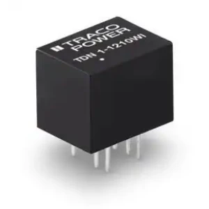 TDN 1-1222WI, Преобразователь DC/DC на печатную плату вход 12В двуполярный выход ±12В 0.045A/-0.045A 1Вт 6-Pin DIP модульный