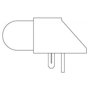 5307H3, Светодиодные индикаторы для печатного монтажа AMBER DIFFUSED RIGHT ANGLE