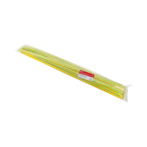 Термоусаживаемая трубка ТУТ нг 16/8 желто-зеленая в отрезках по 1м PROxima tut-16-yg-1m