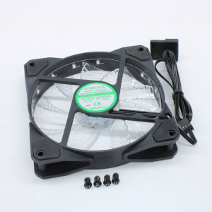 CLR12025LL12SA-GR, Вентилятор 120х120х25мм, 12В, 0.45А,  подшипник скольжения, 5.4 Вт, 1500 об/мин, 27.4 дБА