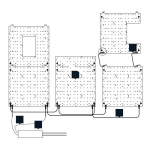 VFTS12N06S40K, Светодиодные светильники VentoFlex Square Cut 6W 4000k CCT