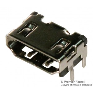 10029449-111RLF, Соединитель HDMI тип A угловой SMD 19 контактов