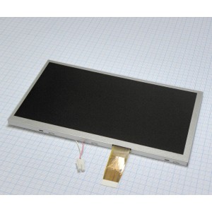 MI0700G1T, TFT 7.0", 480 x 234, Аналоговый RGB интерфейс, LED, Full color, яркость 200 cd/m2, контрастность 300:1, -30...+70C, антибликовое покрытие