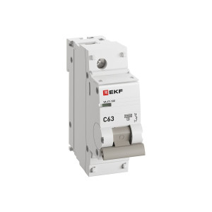Выключатель автоматический модульный 1п C 63А 10кА ВА 47-100 PROxima EKF mcb47100-1-63C-pro