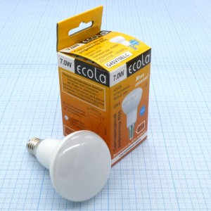 Лампа LED Ecola  7W хол (64), E14,4200k,85*50,R50,композит,G4SV70ELC