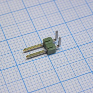 826631-2, Разъем типа провод-плата, 2.54 мм, 2 контакта, Штыревой Разъем