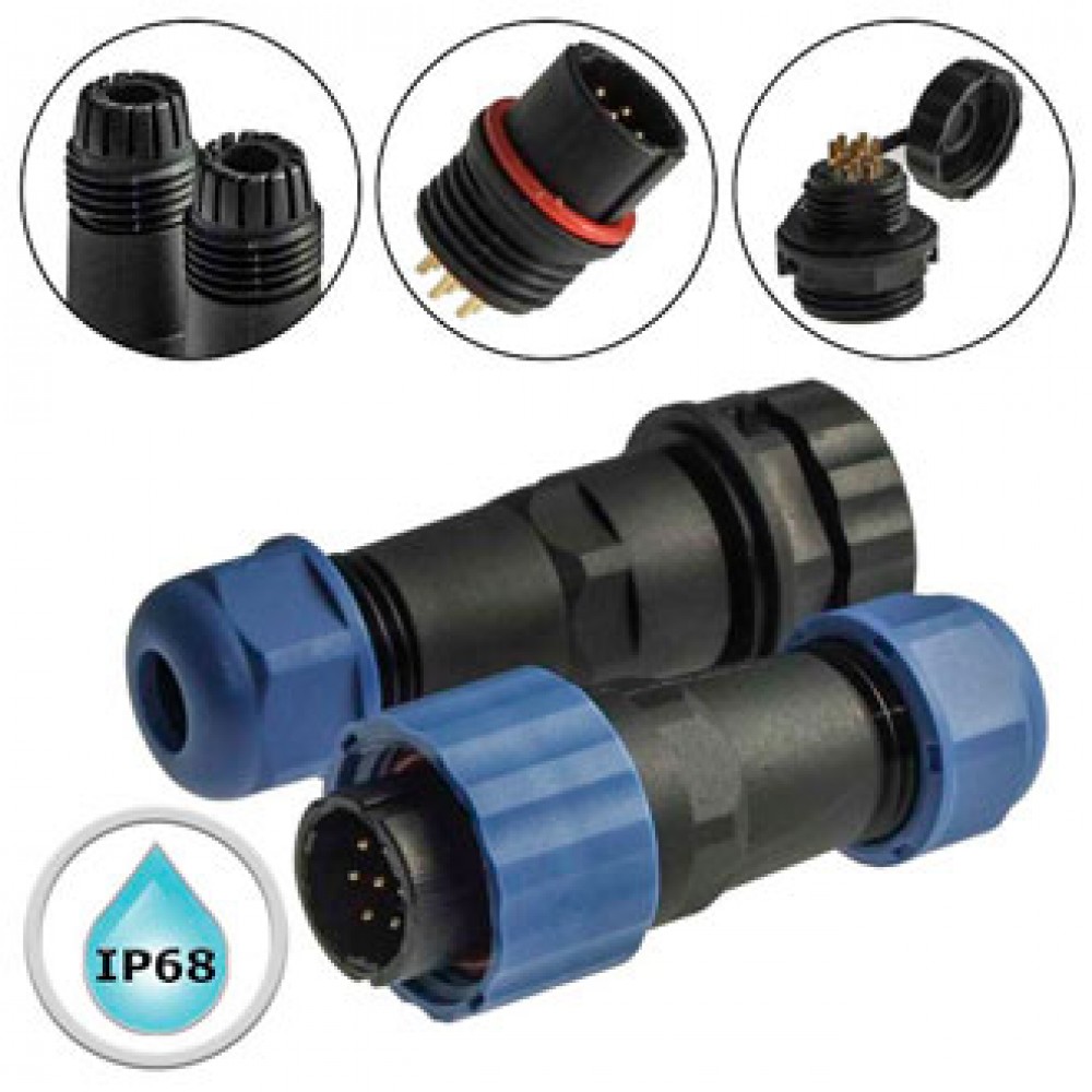 Изображение товара Герметичный разъём SZC16 7P-F-M с 7 контактами