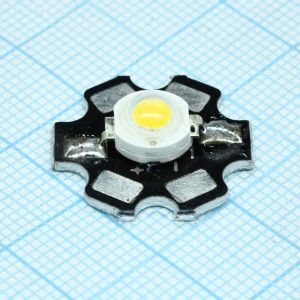 3WR 3.6V 200-220LM 3000-3500K, Светодиод на плате 3W 200-220Lm 3.4-3.6V 700mA 3000-3500K 140°