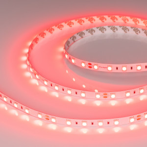 Лента RT-B60-10mm 24V Red (14.4 W/m, IP20, 5060, 5m) 008817(2), Светодиодная лента RT-B60, открытая. Светодиоды 5060, 60 шт/м (300 шт на 5 м), белая плата, ширина 10 мм, скотч 3M. Цвет КРАСНЫЙ 625 nm, угол 120°. Питание 24V, мощность 14.4 Вт/м (72 Вт на 5 м). Размеры 5000x10x2.2 мм. Мин. отрезок 100 мм, 6 светодиодов.