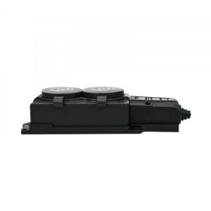 Колодка MultiSet 2х розетка 2К+З 16А/250В IP44 каучуковая черн. SE MST4102BK