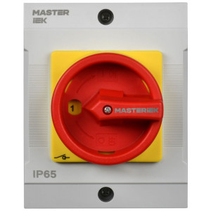 Переключатель кулачковый 10А (сх. 54)в боксе закрытая рукоятка авар. IEK MI-CS22-010-054