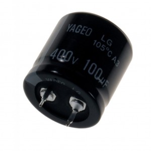 LG400M0100BPF-2525, С защёлкиваемыми выводами 400V  100uF ±20%, стандартные, 2000часов, -20...+105°С