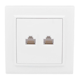 Розетка компьютерная 2-м СП Минск RJ45 бел. ERK02-035-10