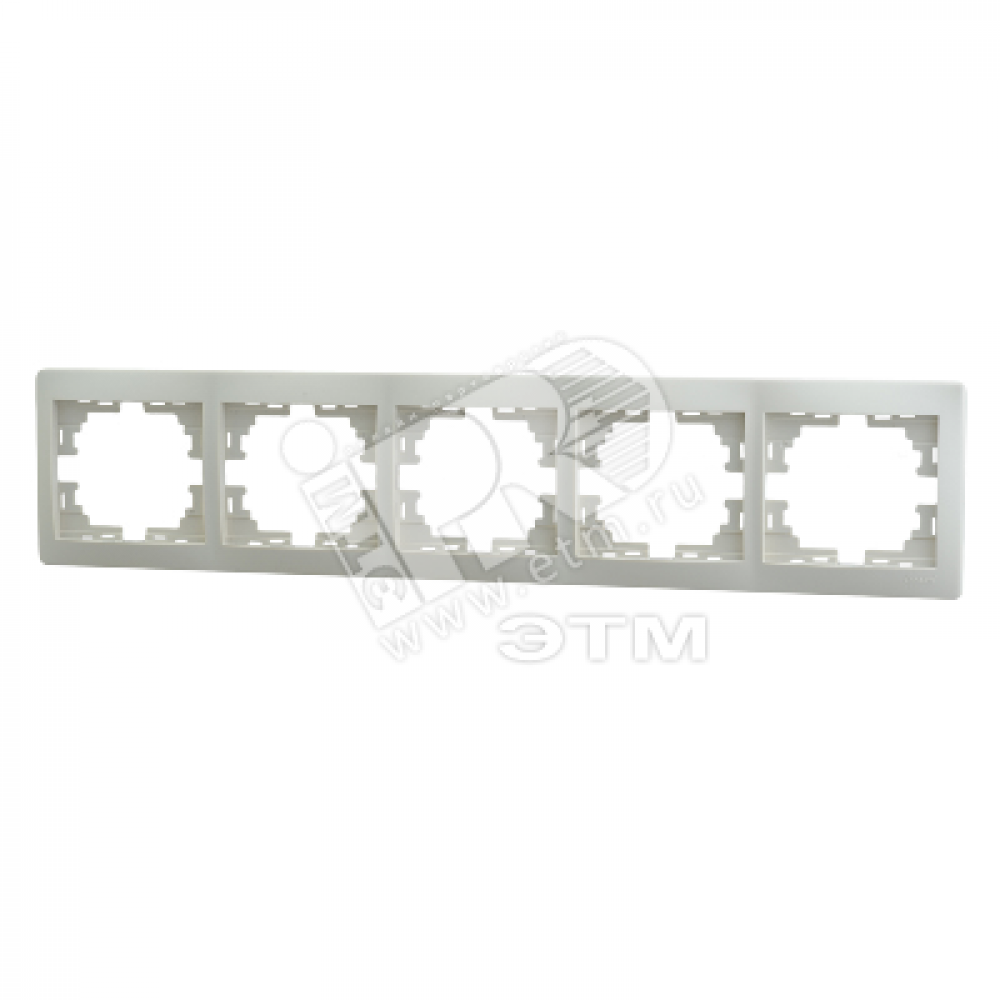 Изображение товара Рамка 5-м Mira горизонтальная кремовая Lezard IP20