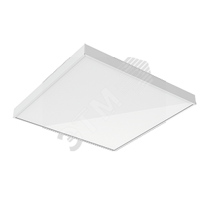 Светодиодный светильник "ВАРТОН" для образовательных учреждений 2.0 встраиваемый/накладной 595*595*50мм IP40 42 ВТ 4000K с опаловым рассеивателем V1-E0-00070-01OP0-4004240