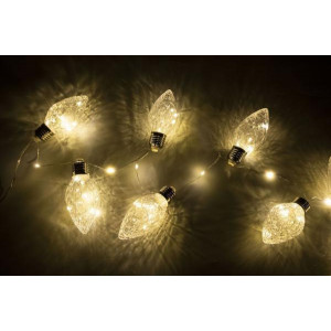 Гирлянда светодиодная "Ягоды" LDM50WW-BO-BS 1.5м 50LED тепл. бел. 0.6Вт IP20 элементы питания 3хAA SHLights 4690601047441