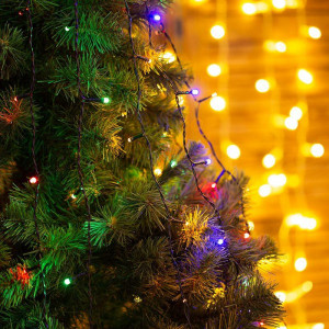 Гирлянда светодиодная елочная с кольцом 7 нитей х1.8м 126LED мультиколор 6.5Вт 220-240В IP20 не соединяемая 235-089