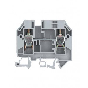 Проходная клемма WK 10/SI U D, Проходная клемма, тип фиксации провода: винтовой, номинальное сечение: 10 мм кв., 57A, 500V, ширина: 12 мм, цвет: серый, тип монтажа: DIN35