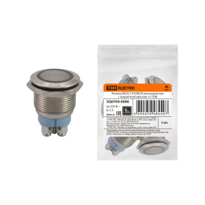 КнопкаEB2Q-1910NE/R металлическая с подсветкойкрасная 1з SQ0704-0086