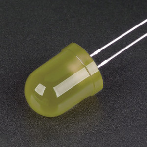 Светодиод ARL-10603UYD-300mcd 003651, Поставка под заказ от 5000 шт. Выводной круглый светодиод, d=10 мм, желтая линза. Цвет свечения желтый (580-595 нм). Угол излучения 40-60°. Сила света Iv=250-450 мкд, If=20 мА. VF=1.8-2.4 В. Рекомендуемый постоянный рабочий ток <16-17 мА.