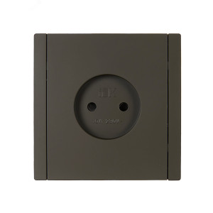 FORTE&PIANO Розетка 1-местная без заземления с защитными шторками винтовое крепление 10А FP317 серый IEK FP-R13-10-K03