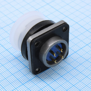 FQ18-4ZK-S, Блочная розетка, 4 контакта, S пластиковая крышка для блоч.